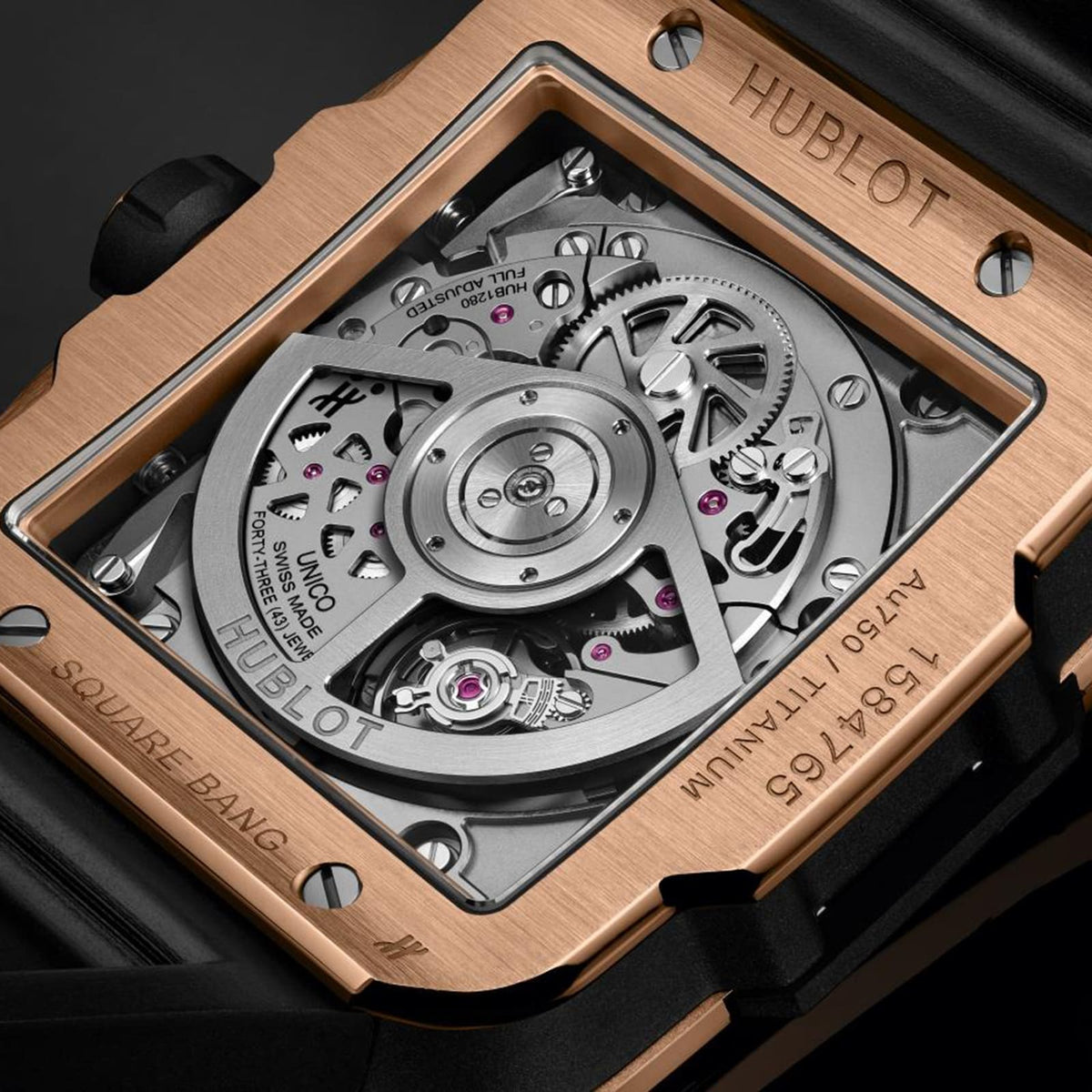 Hublot Square Bang Unico King Gold Ceramic