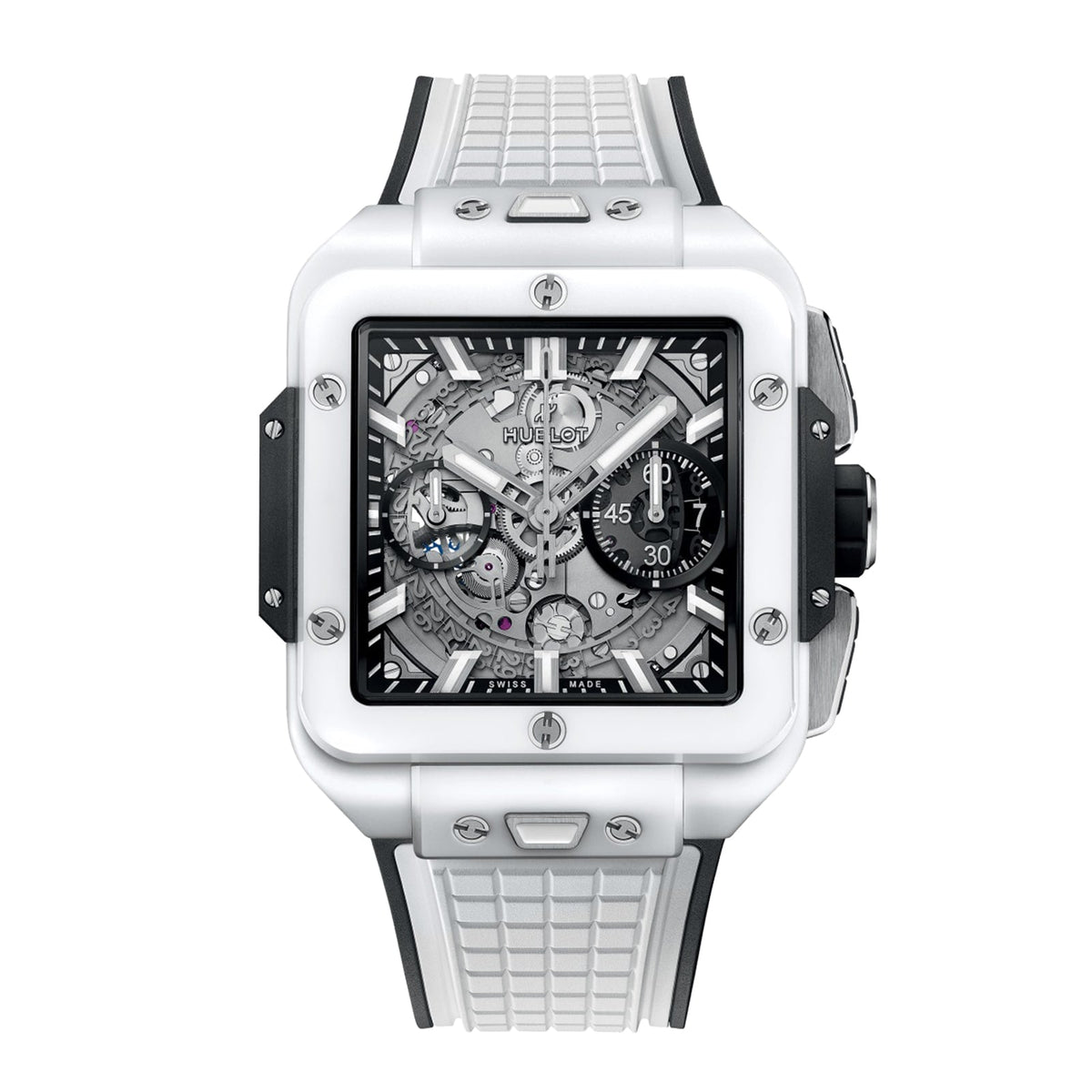 Hublot Square Bang Unico White Ceramic