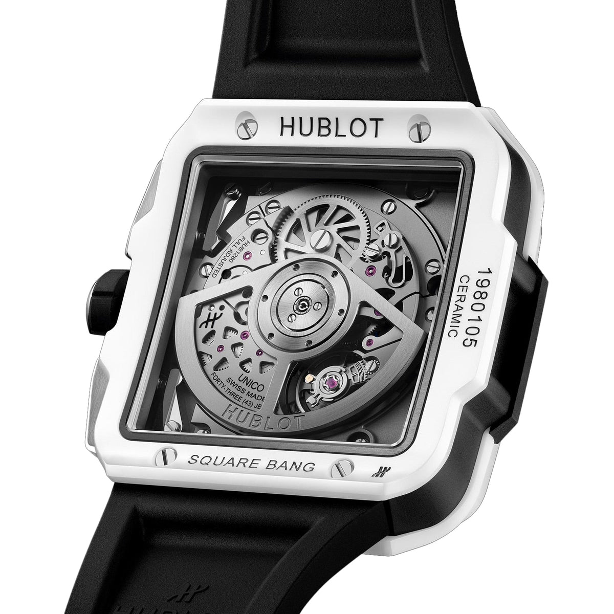 Hublot Square Bang Unico White Ceramic