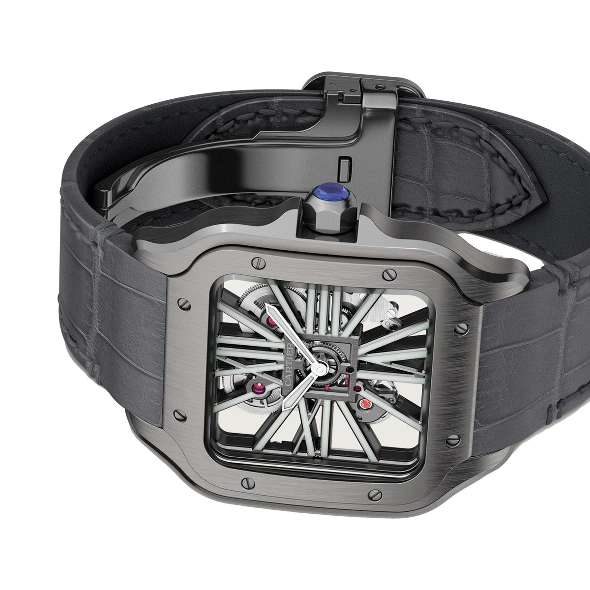 Cartier Santos de Cartier Skeleton Large Model