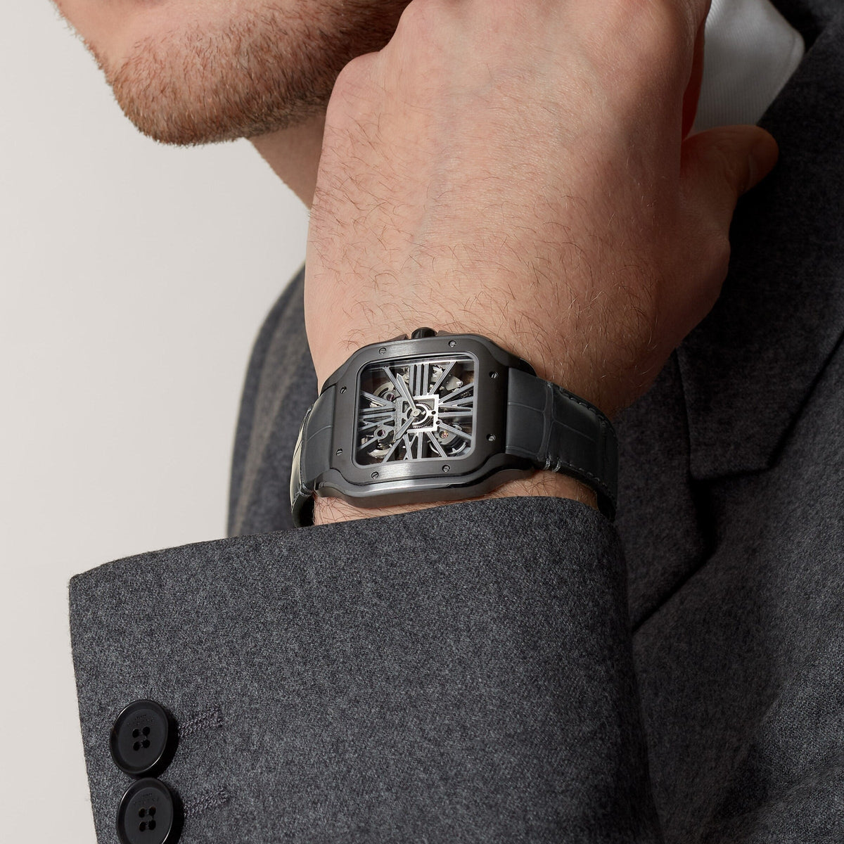 Cartier Santos de Cartier Skeleton Large Model