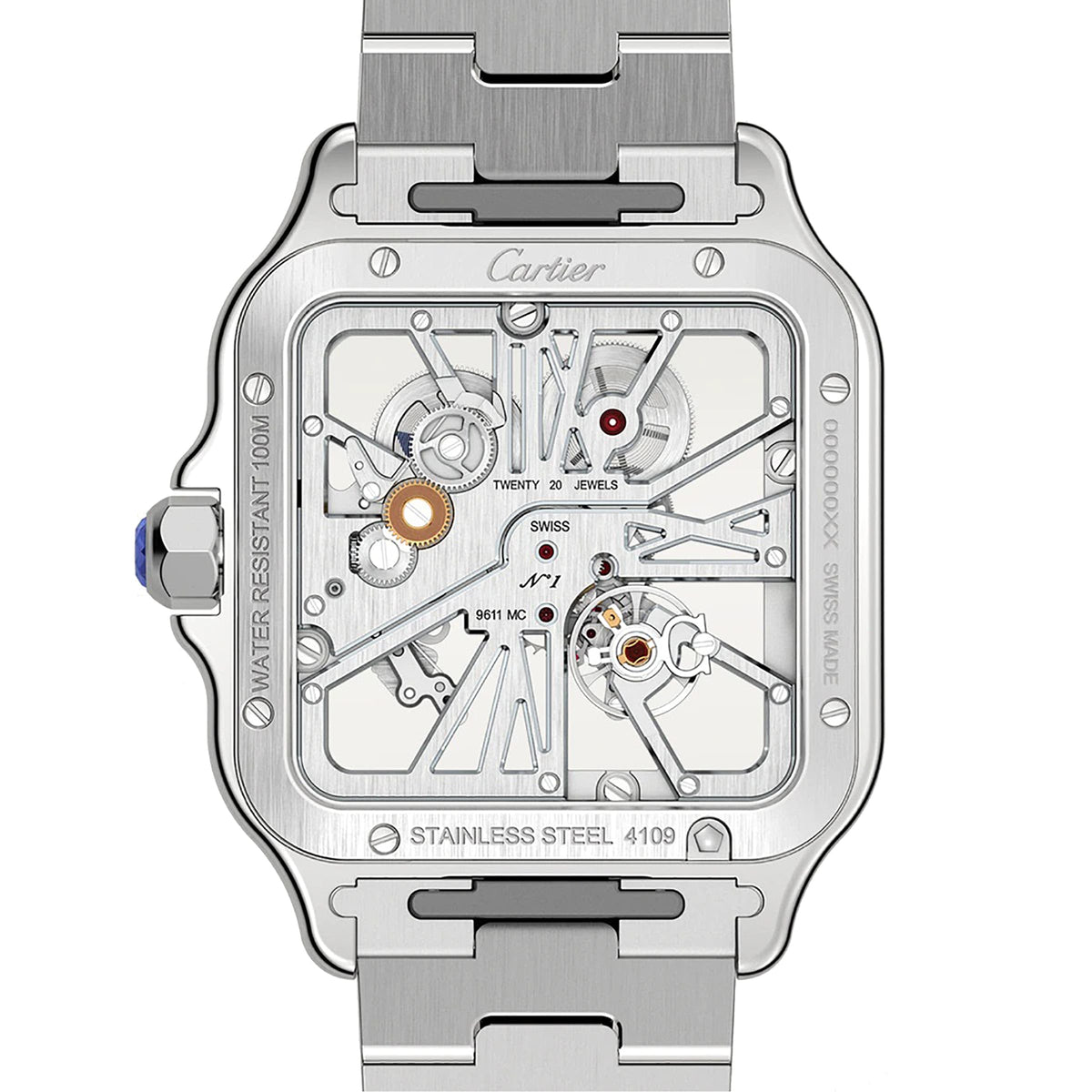 Cartier Santos de Cartier Skeleton Large Model