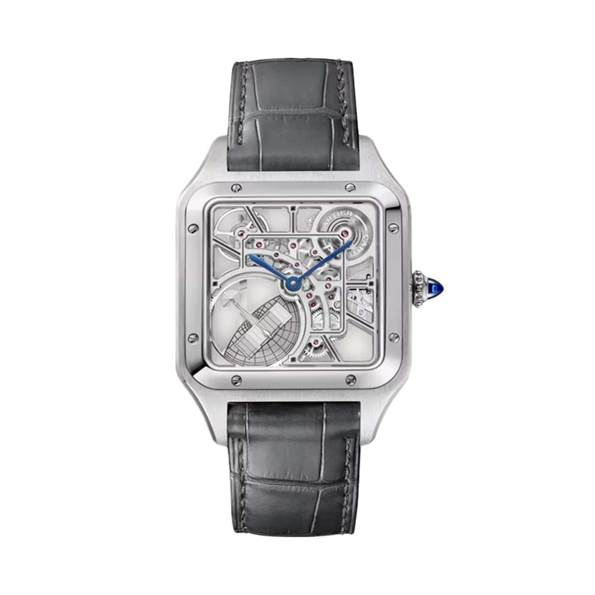 Cartier Santos-Dumont Skeleton with Micro-Rotor Large Model