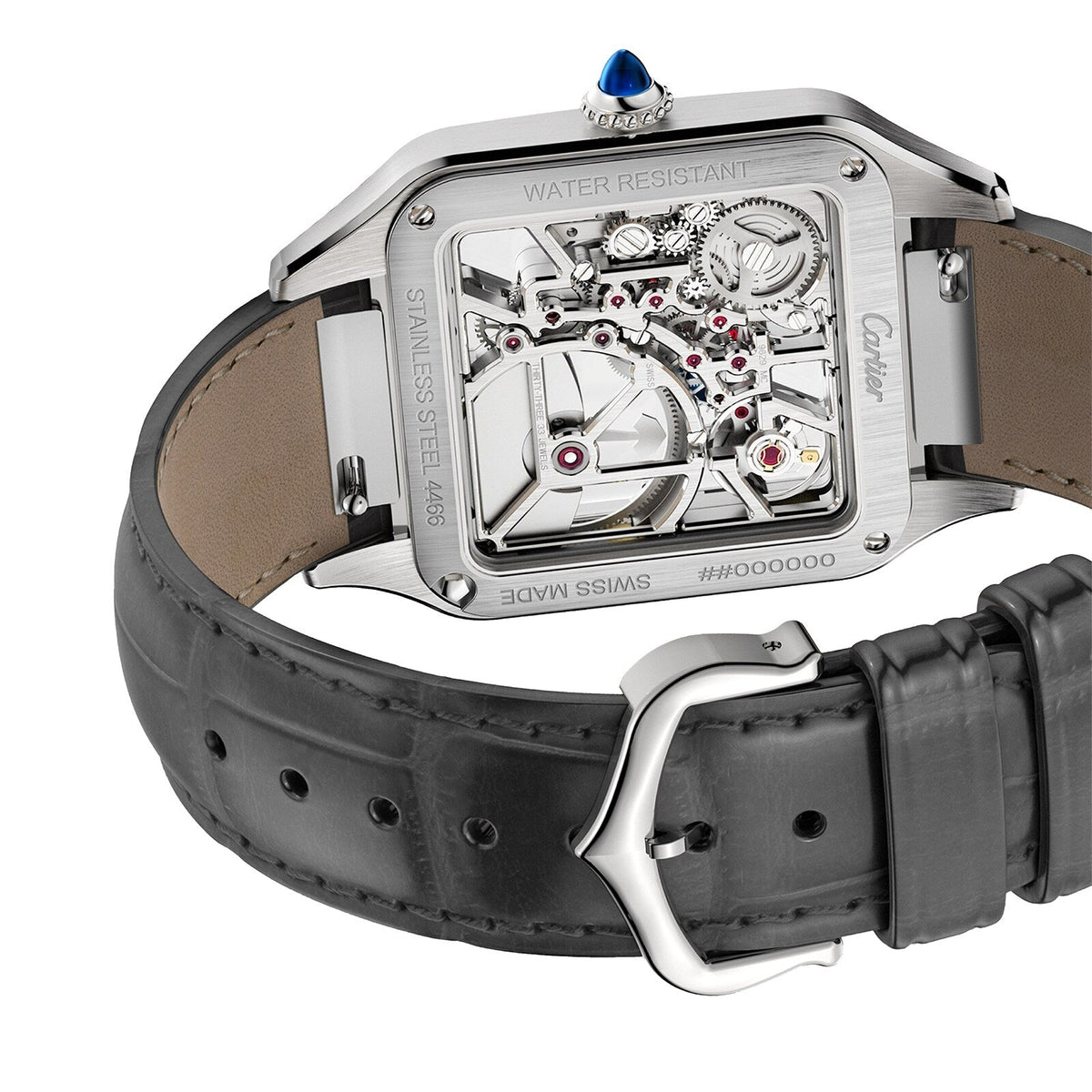 Cartier Santos-Dumont Skeleton with Micro-Rotor Large Model