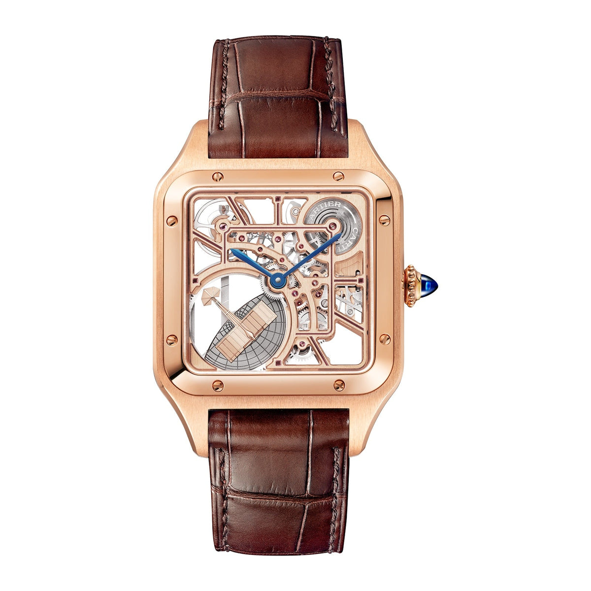 Cartier Santos-Dumont Skeleton with Micro-Rotor