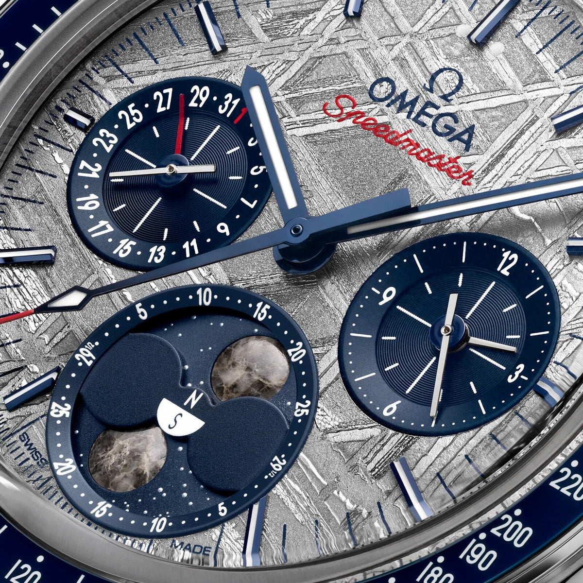 Omega Speedmaster Moonphase Meteorite