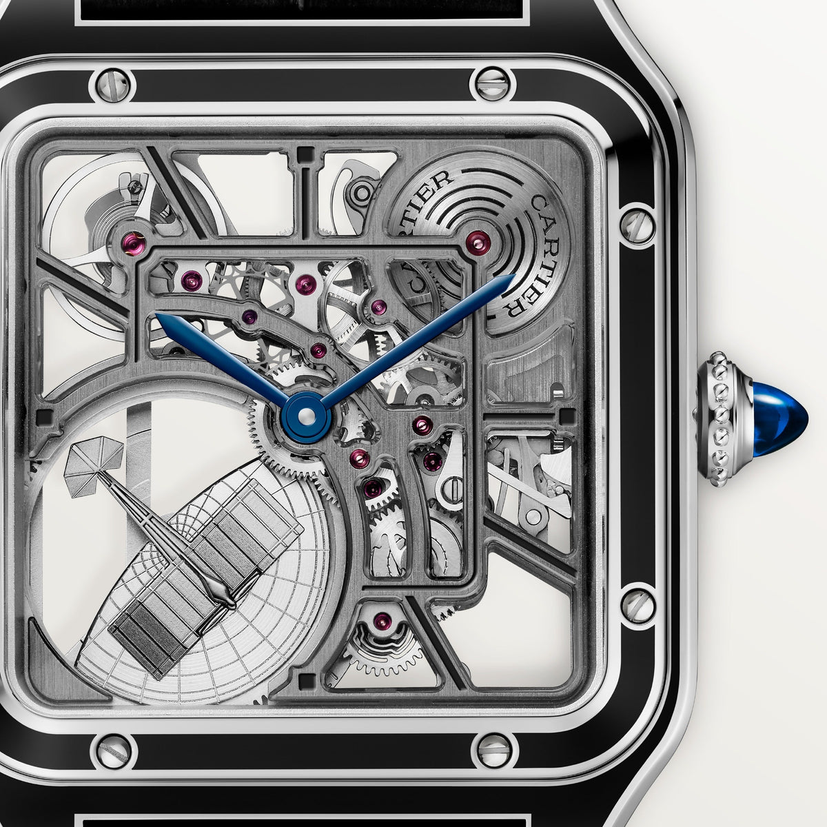 Cartier Santos-dumont Skeleton Equipped with A Micro-rotor Large Model