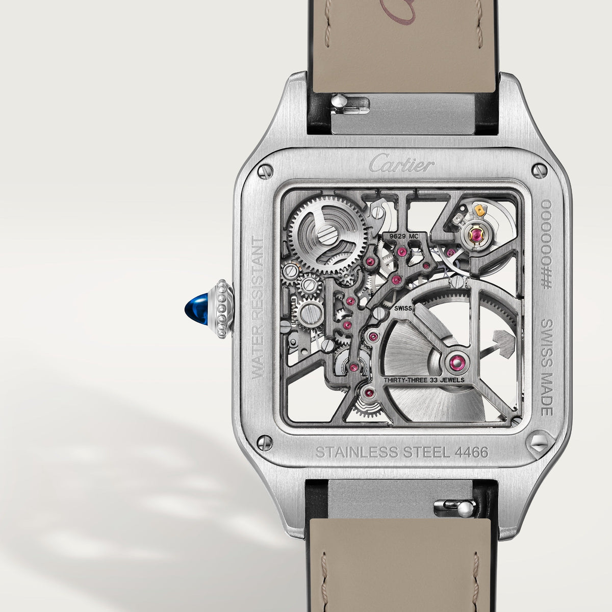 Cartier Santos-dumont Skeleton Equipped with A Micro-rotor Large Model