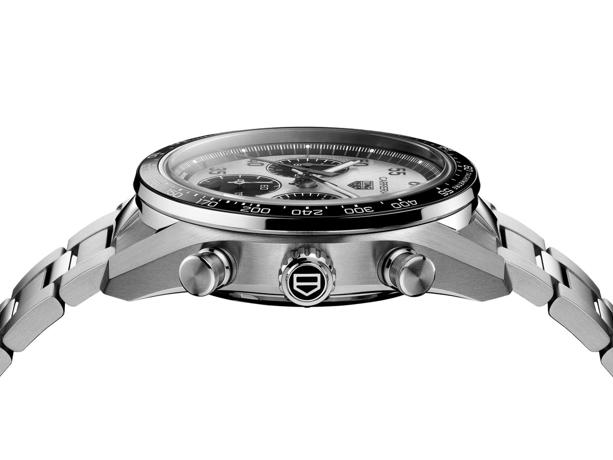 TAG Heuer Carrera Chronograph Sport Sunray Brushed Silver