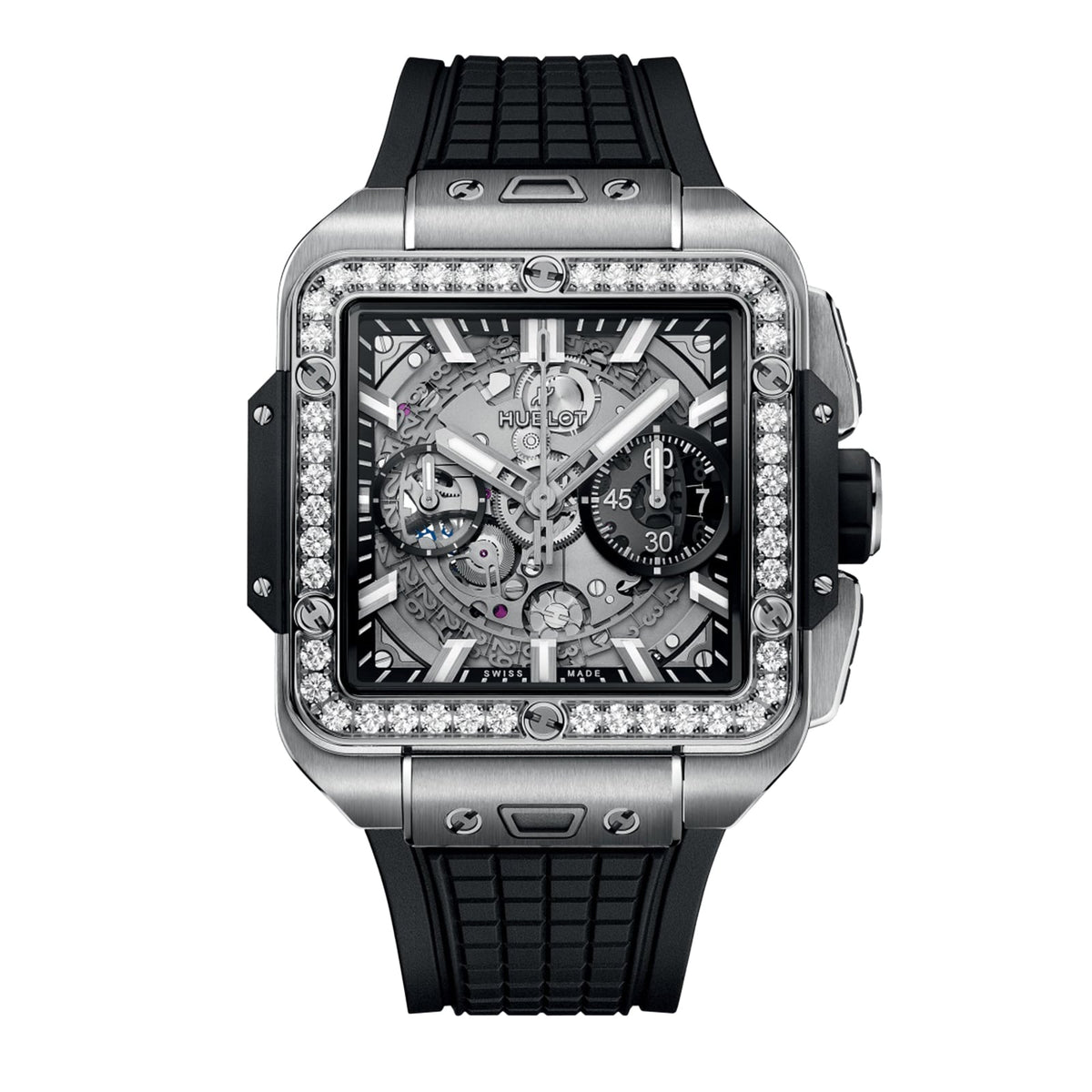 Hublot Square Bang Unico Titanium Diamonds