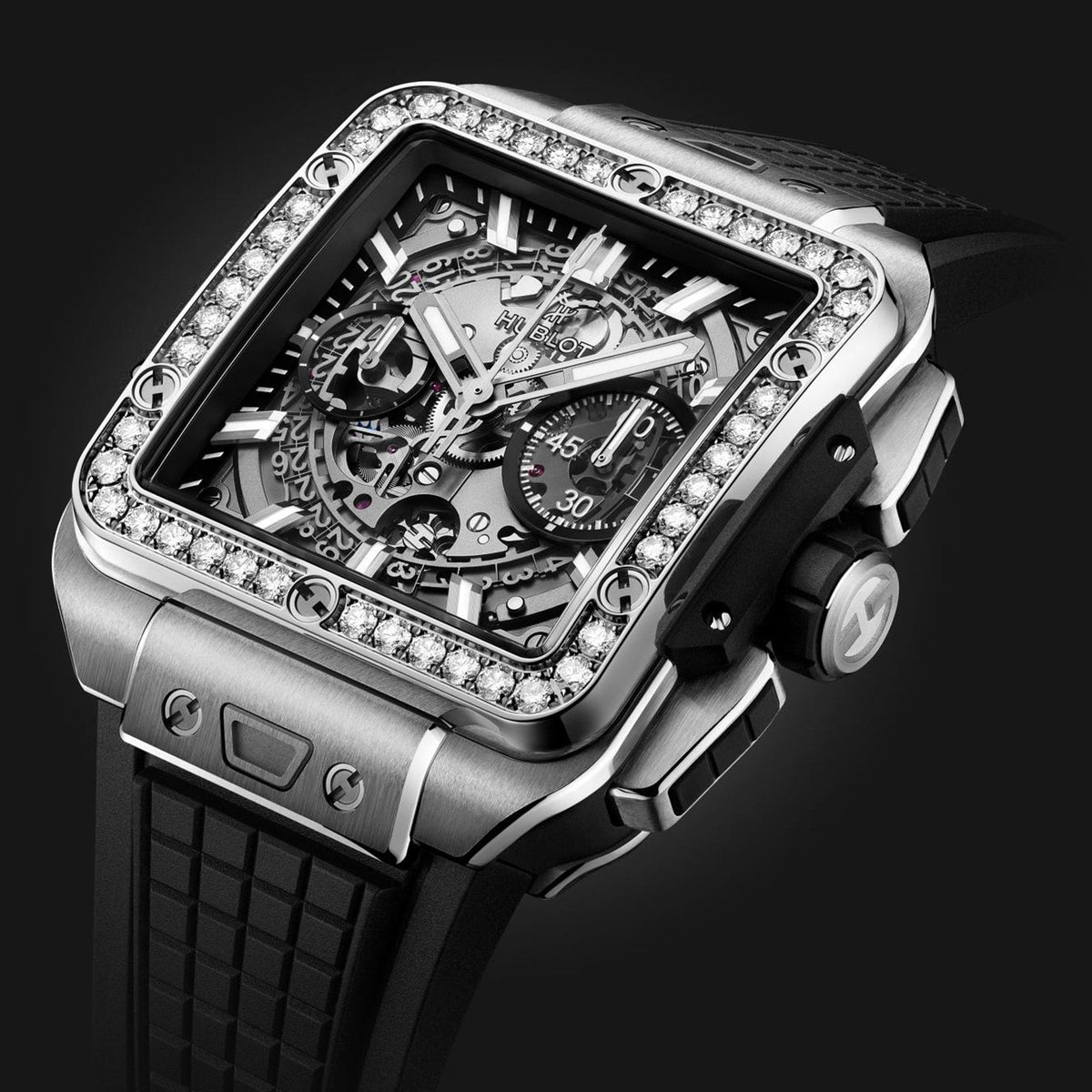 Hublot Square Bang Unico Titanium Diamonds