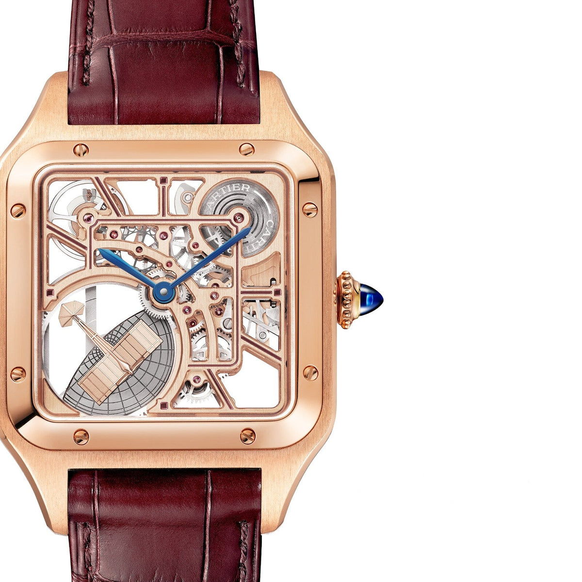 Cartier Santos-Dumont Skeleton with Micro-Rotor