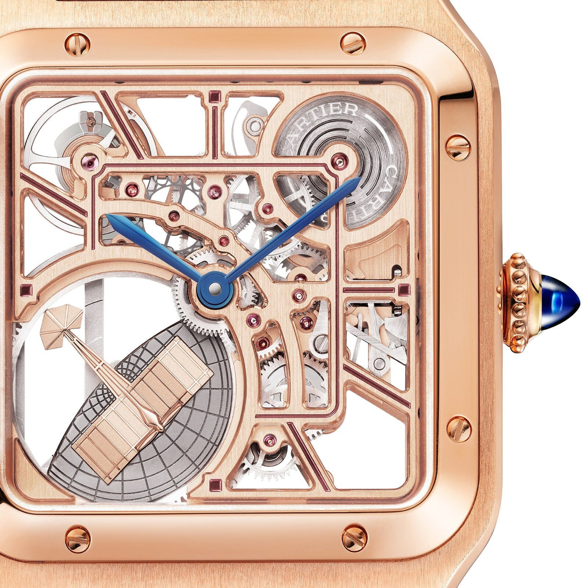 Cartier Santos-Dumont Skeleton with Micro-Rotor