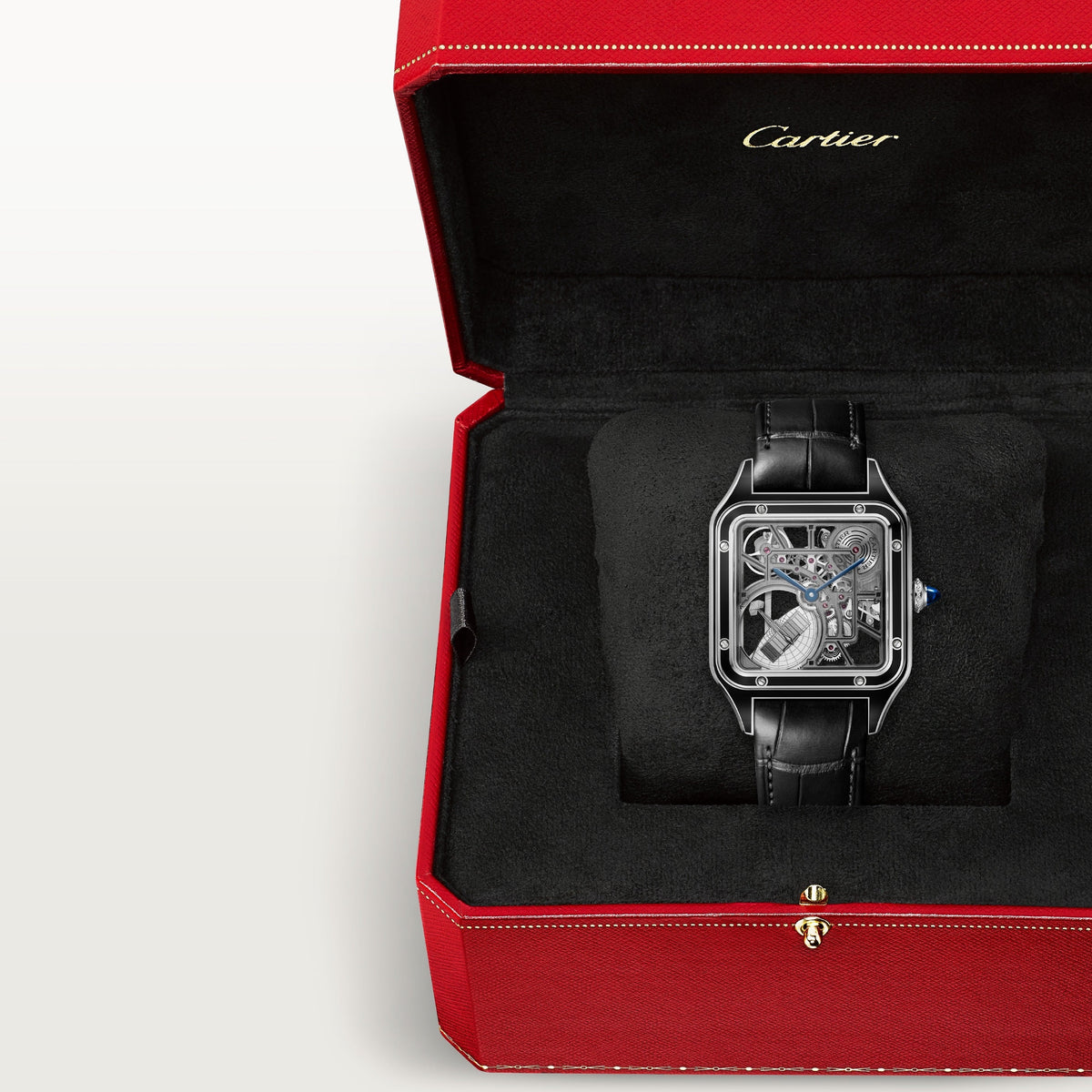 Cartier Santos-dumont Skeleton Equipped with A Micro-rotor Large Model