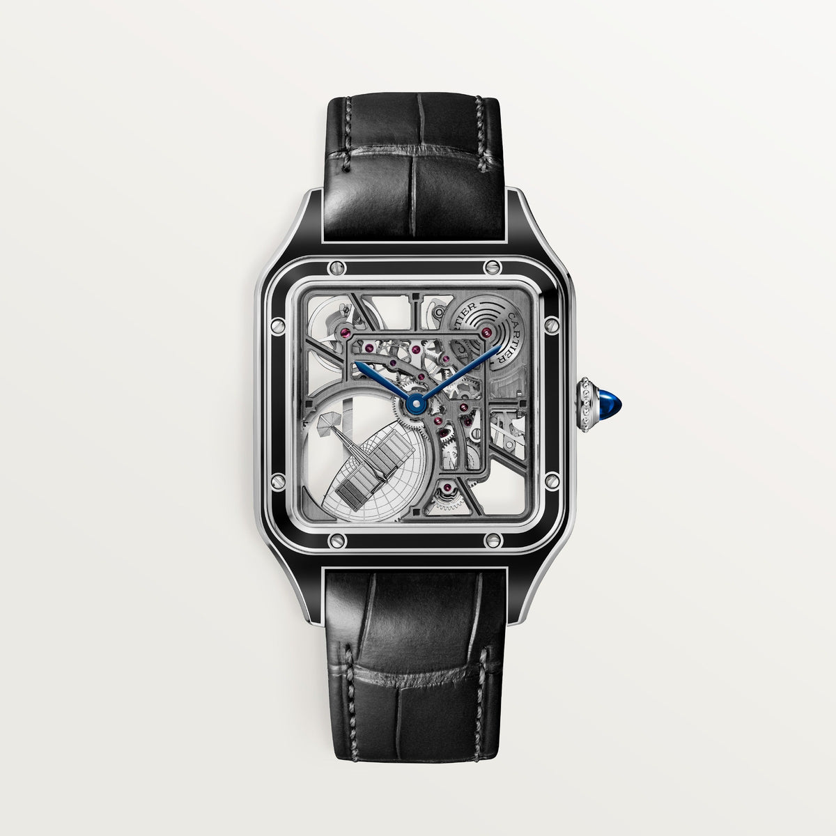 Cartier Santos-dumont Skeleton Equipped with A Micro-rotor Large Model