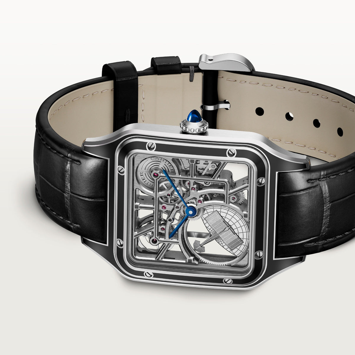 Cartier Santos-dumont Skeleton Equipped with A Micro-rotor Large Model
