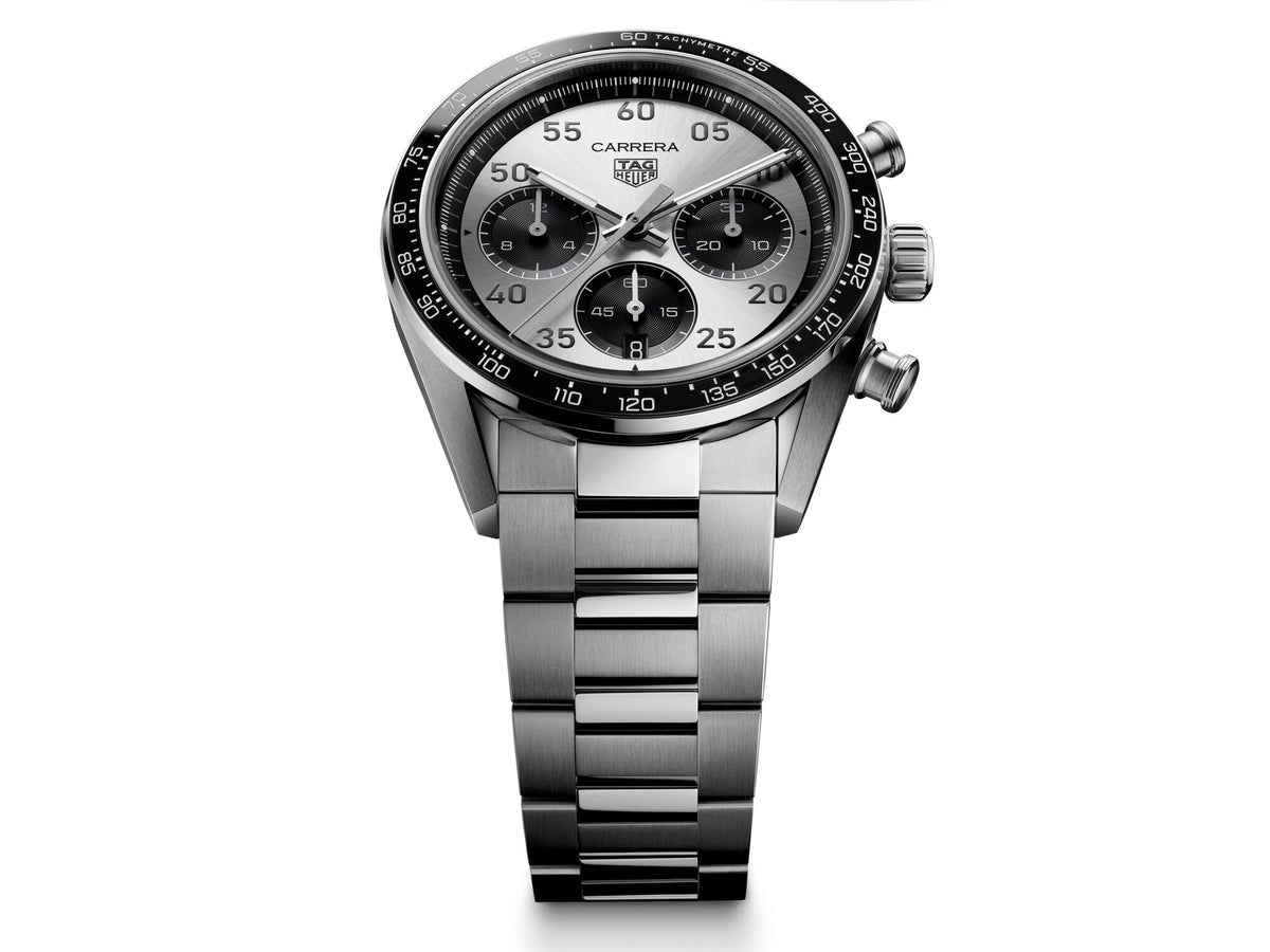 TAG Heuer Carrera Chronograph Sport Sunray Brushed Silver